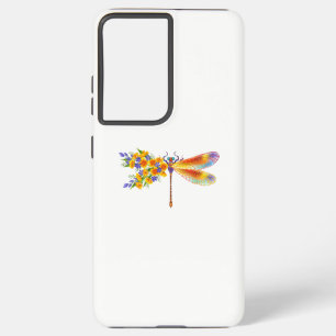 Yellow Flower Dragonfly Samsung Galaxy Case