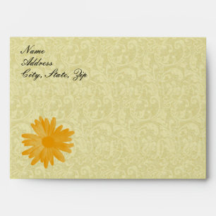 Yellow Flower Envelopes