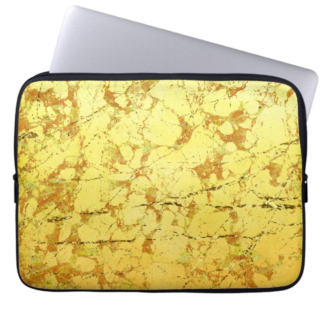 Yellow Flower Laptop Sleeve (Front)