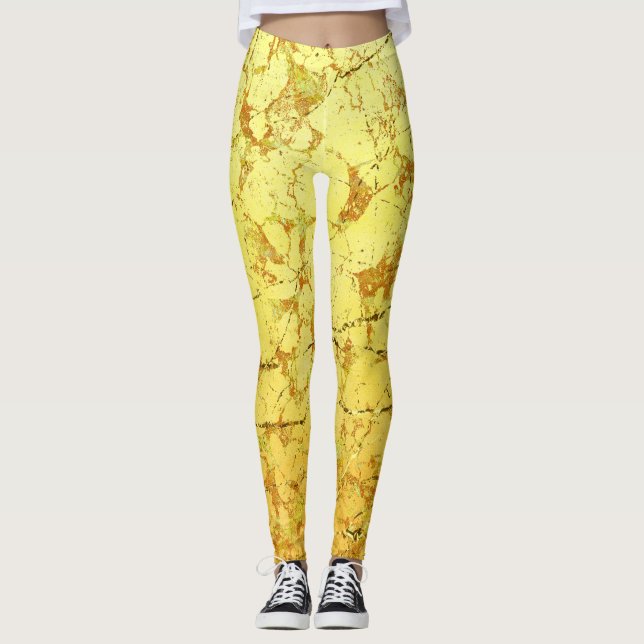 Yellow Flower Leggings (Front)