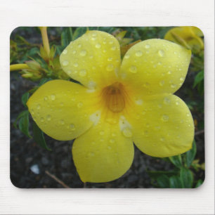 Yellow flower mouse pad