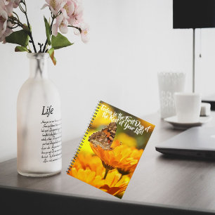Yellow Flower Notebook New Beginnings