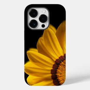 Yellow flower on black background Case-Mate iPhone 14 pro case