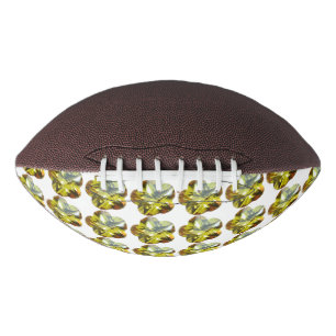 Yellow Flower Pattern Football