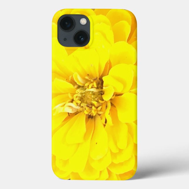 Yellow Flower Phone Case IPhone 13 (Back)