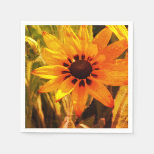Yellow Flower Photo Paper Napkins
