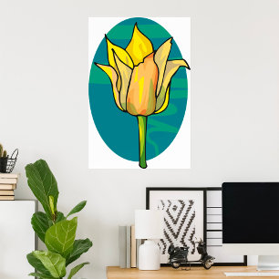Yellow Flower Poster