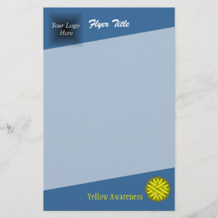 Yellow Flower Ribbon by Kenneth Yoncich Flyer