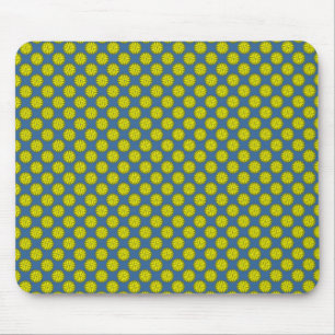 Yellow Flower Ribbon by Kenneth Yoncich Mouse Pad