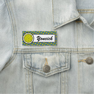 Yellow Flower Ribbon by Kenneth Yoncich Name Tag