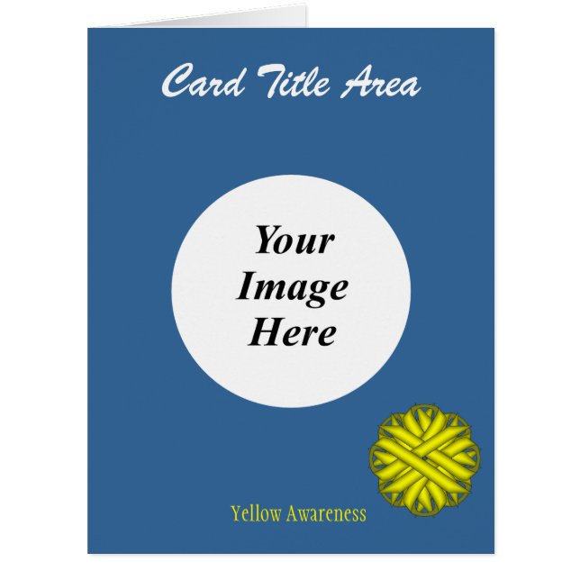 Yellow Flower Ribbon Template by Kenneth Yoncich (Front)