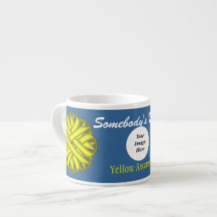 Yellow Flower Ribbon Template by Kenneth Yoncich Espresso Cup