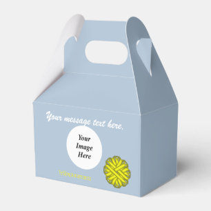 Yellow Flower Ribbon Template by Kenneth Yoncich Favour Box