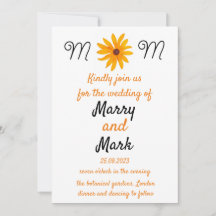 Yellow Flower Sunflower Wedding