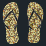 Yellow Flower Thongs<br><div class="desc">This is an original drawing that has been scanned and cleaned up for reproduction</div>