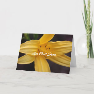yellow flower wishes card