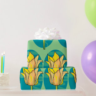 Yellow Flower Wrapping Paper