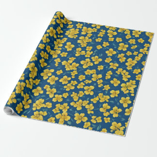 Yellow Flower Wrapping Paper