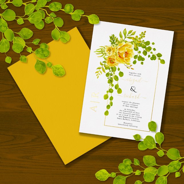  Yellow flowers and arch wedding real gold (Creator Uploaded)