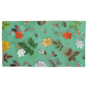 Yellow Flowers and White Roses 14 Pillowcase