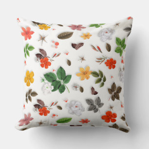 Yellow Flowers and White Roses 15 Cushion