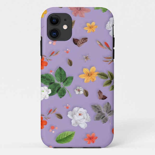 Yellow Flowers and White Roses 21 Case-Mate iPhone Case (Back)