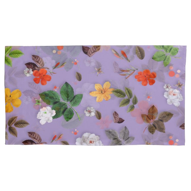 Yellow Flowers and White Roses 21 Pillowcase (Front)