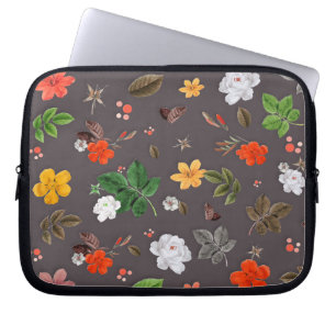 Yellow Flowers and White Roses 26 Laptop Sleeve