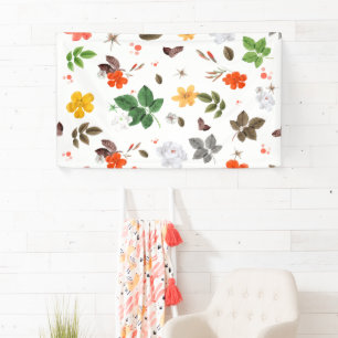 Yellow Flowers and White Roses 7 Banner