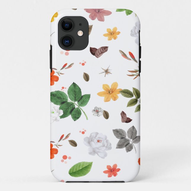 Yellow Flowers and White Roses 7 Case-Mate iPhone Case (Back)
