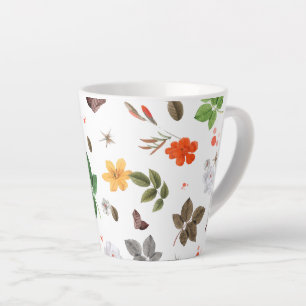 Yellow Flowers and White Roses 7 Latte Mug