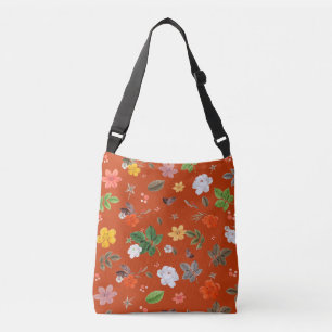 Yellow Flowers and White Roses 9 Crossbody Bag