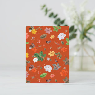 Yellow Flowers and White Roses 9 Holiday Postcard