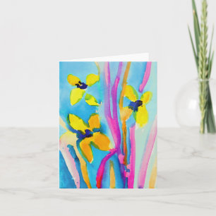Yellow Flowers by Christina Miller, Age 9 Card