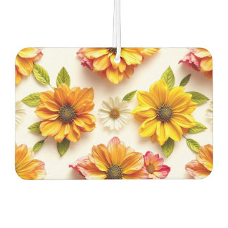 yellow flowers  car air freshener