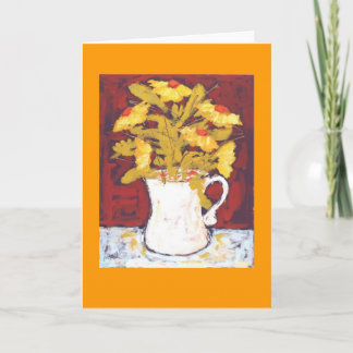 yellow flowers card