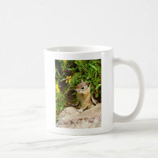 Yellow Flowers Chipmunk Coffee Mug