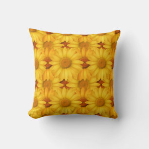 Yellow flowers cushion