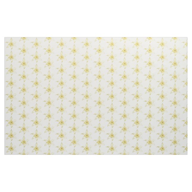 Yellow flowers fabric (Yard)