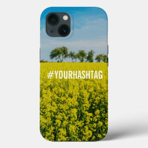 Yellow flowers field iPhone 13 case