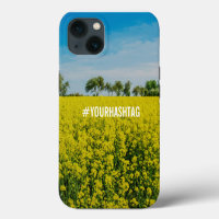 Yellow flowers field