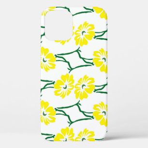 Yellow Flowers: Illustrated Seamless Pattern iPhone 12 Case
