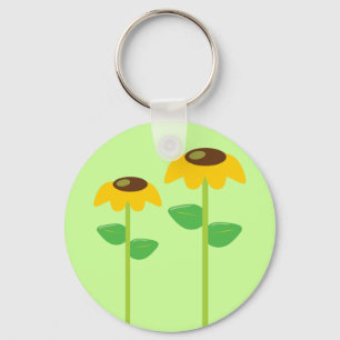 Yellow Flowers Key Ring