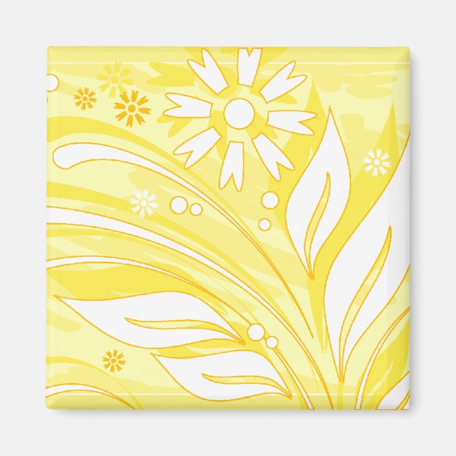 yellow flowers magnet (Front)