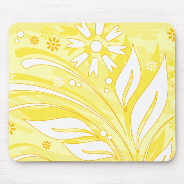 yellow flowers mouse pad (Front)