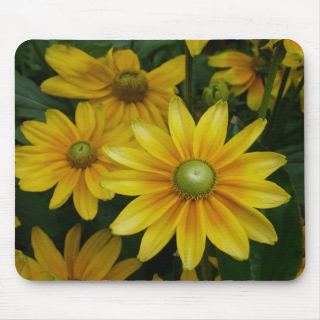 Yellow flowers mouse pad (Front)