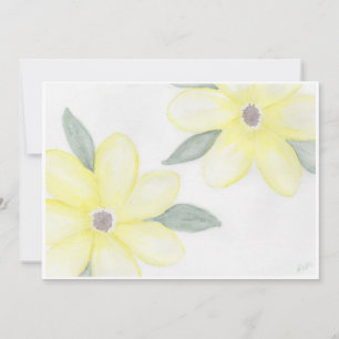 Yellow Flowers Note Cards