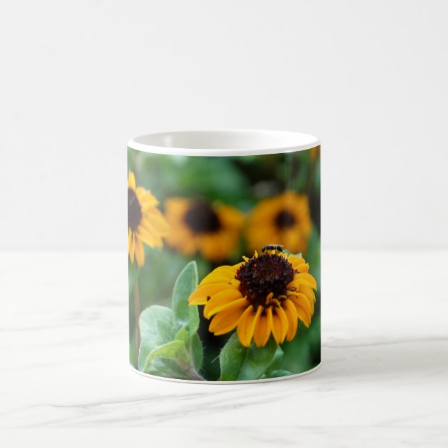 Yellow flowers photo mug (Center)