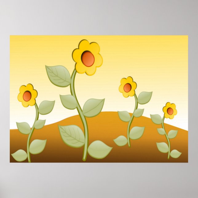 YELLOW FLOWERS POSTER (Front)