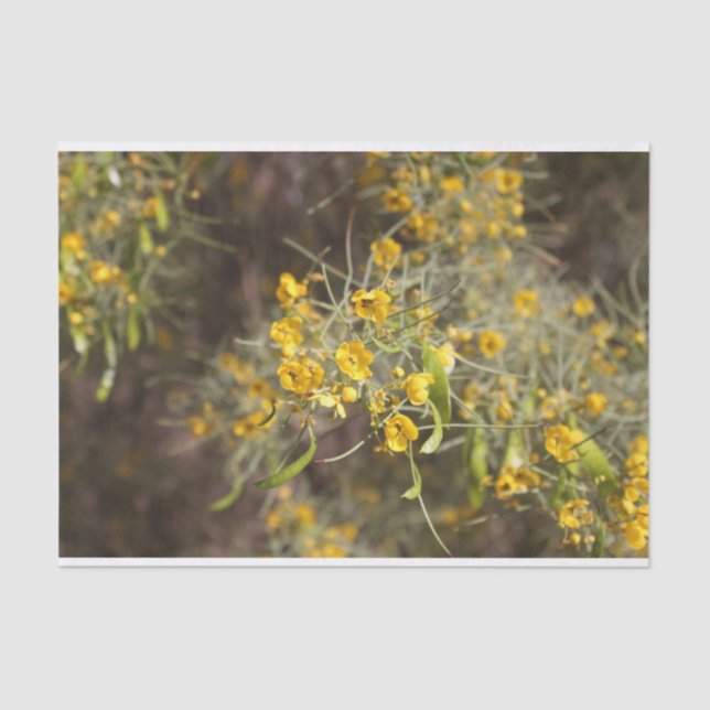 Yellow Flowers Tissue Paper (Front)